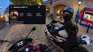 riding with S1000RR biker girl from instagram | Kawasaki Ninja 500 SE