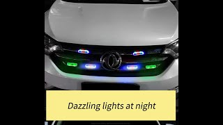Wireless Magnetic Car Warning Light Solar Led Strobe Light Flashing Anti-collision Indicator Signal