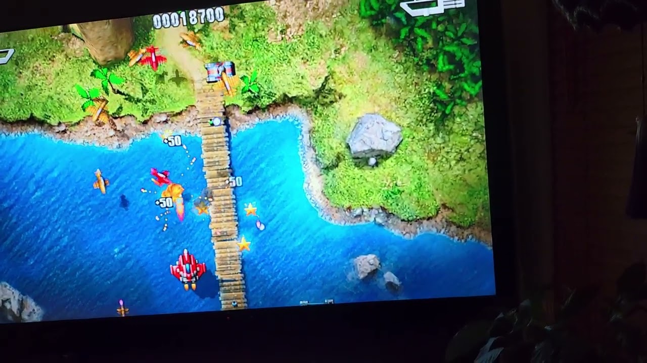 Playing Sky Force on a Kinhank Super Console X4 Pro.