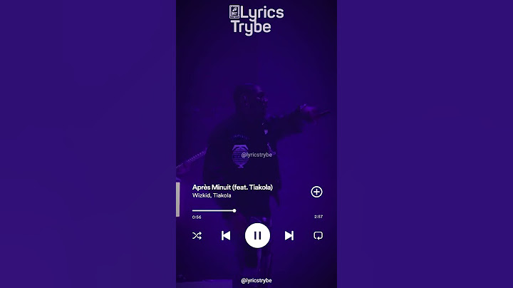 Wizkid ft Tiakola - Après Minuit (Lyrics)
