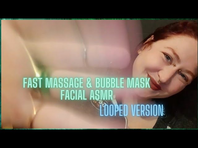 ASMR Fast & Aggressive Facial Treatment 🖤💤 Personal Attention Arms, Neck & Face Massage- Looped