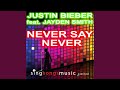 Never Say Never (In the style of Justin Bieber feat. Jayden Smith)