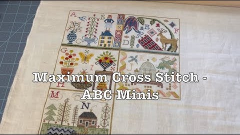 Evertote Notes From the Workshop - Maximum Cross Stitch - ABC Minis - Vases