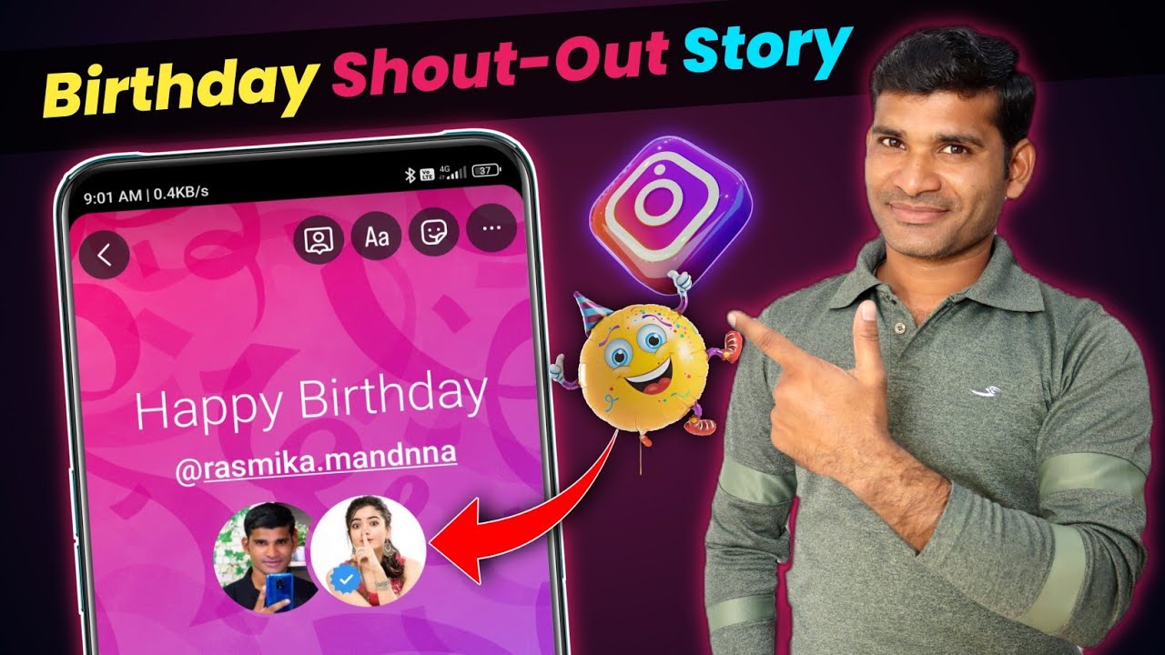 Instagram Birthday Story Shout-Out | Instagram Birthday Shout-out Story Kaise Lagaye 2023