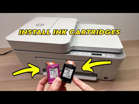 HP DeskJet Plus 4152 & 4155 Ink Cartridge Installation !! 