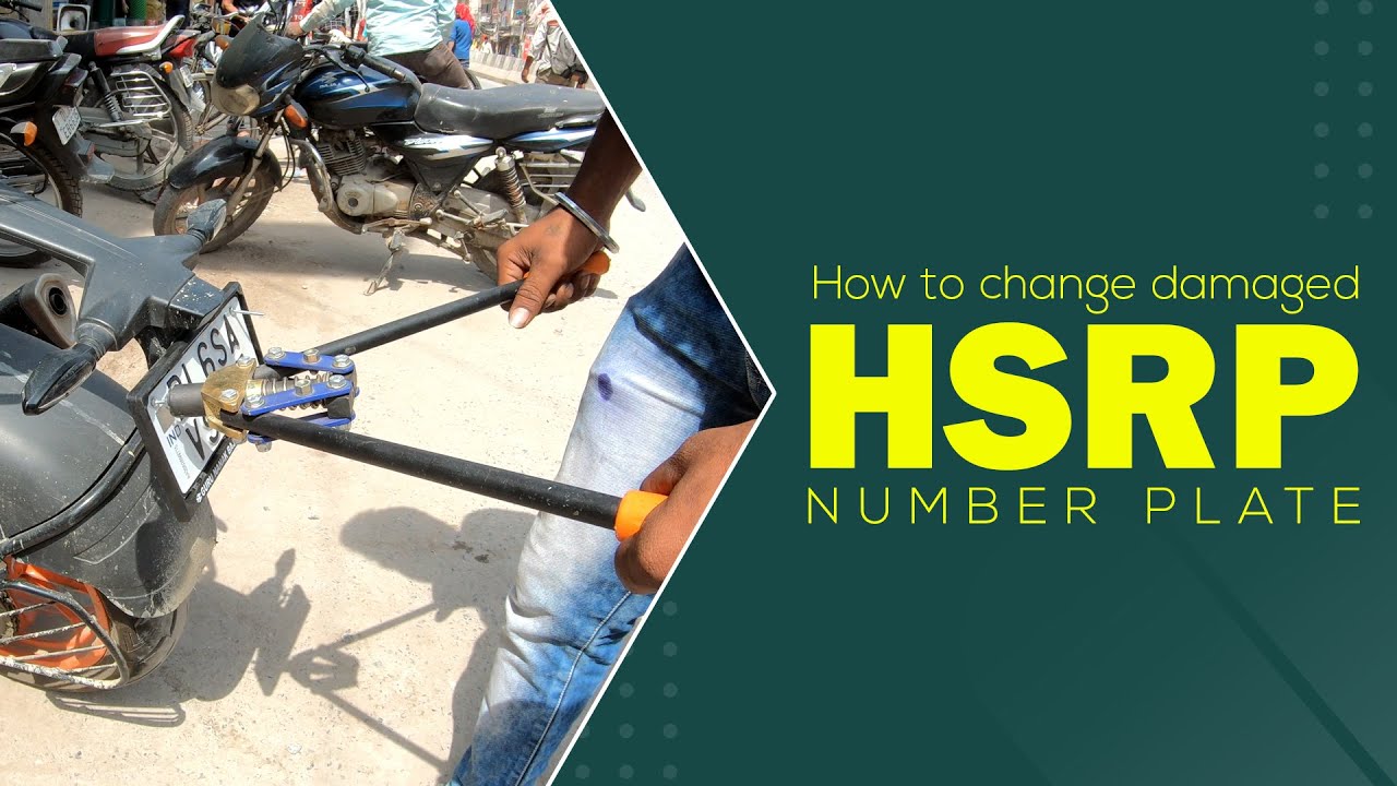 Replace the broken number plate of DUKE with a new one Replacement