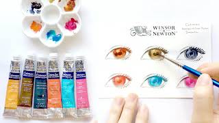 ウィンザー&ニュートン -「リアルタッチの瞳①」／ コットマン水彩紙 細目編