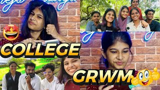 COLLEGE GRWM😍 | College vlogs🥳 | thejathangu😉