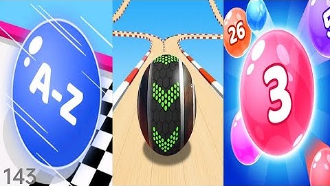 A-Z Run vs Racing Ball Master 3D vs Marvel Run - Triple Gameplay 143 (Android/iOS).
