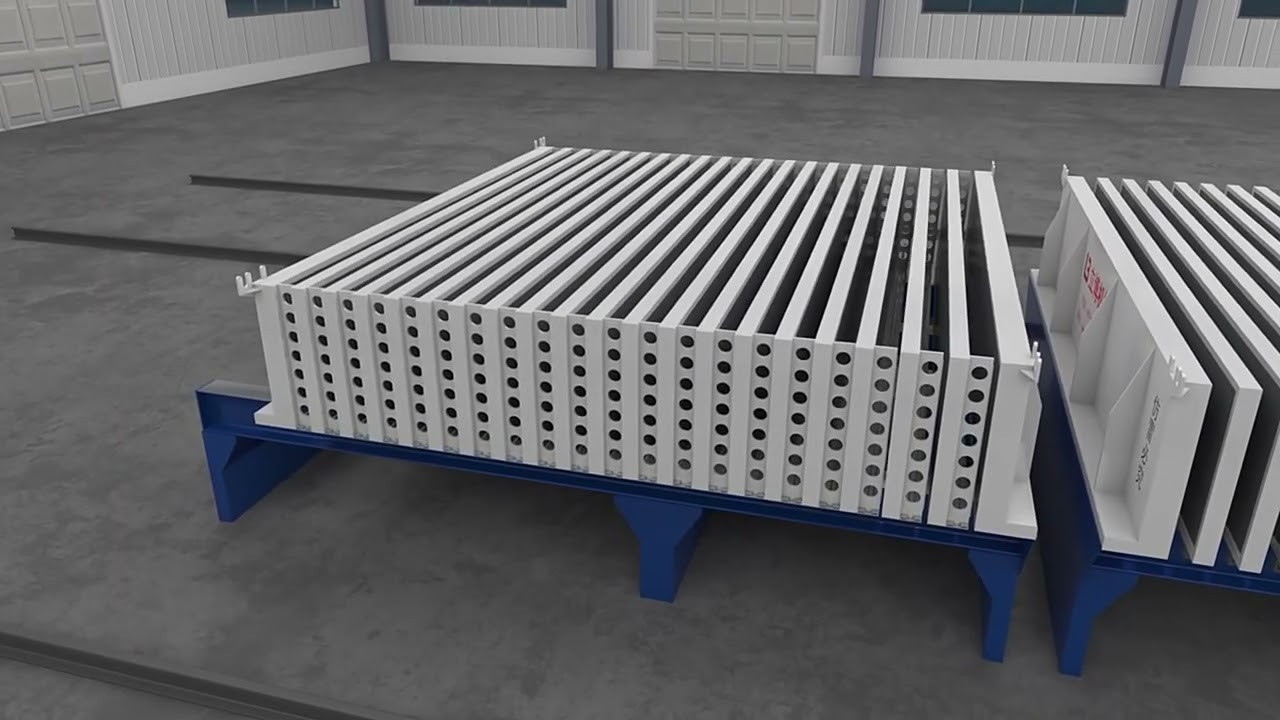 High-automatic lightweight concrete wall panel machine working process