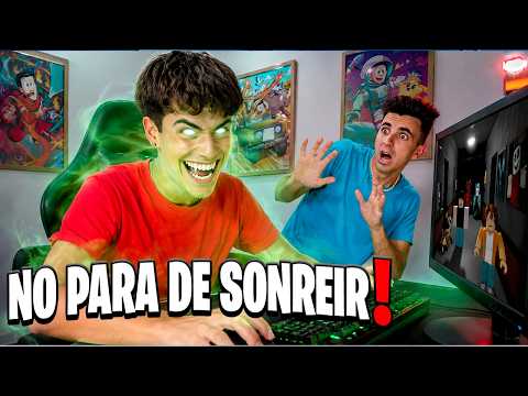 MY BROTHER CAN'T STOP SMILING IN ROBLOX *he is possessed*