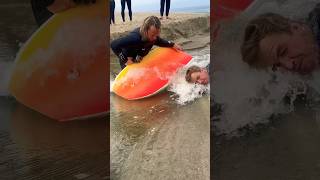 How To Body Surf A Man Made Wave with Pro Surfer @JamieOBrienJOB #shorts #lol