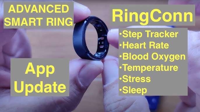 RingConn Smart Ring Active Tracker with 24HR HR/Blood Oxygen