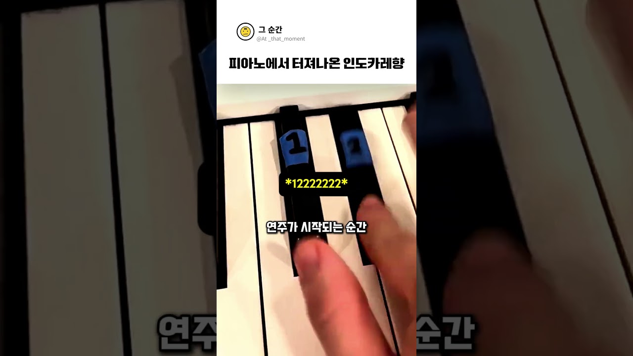 건반 3개로 만든 인도 연주