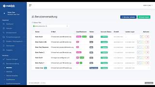 Tutorial MEIDOK Backend // Benutzerverwaltung