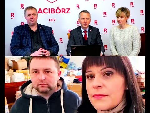 Racibórz. Konferencja prasowa z udziałem mer ukraińskiej Tyśmienicy [17.03.2022]