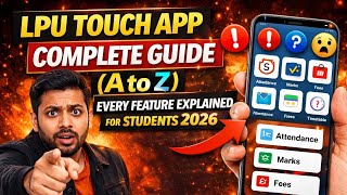 LPU Touch App Complete Guide 🔥 (A to Z) | Every Feature Explained for Students 2026 screenshot 5