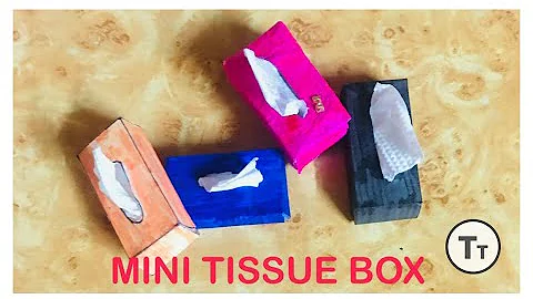DIY miniature tissue box | easy mini tissue box | ...