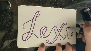 Lexi - modern calligraphy name - real time lettering