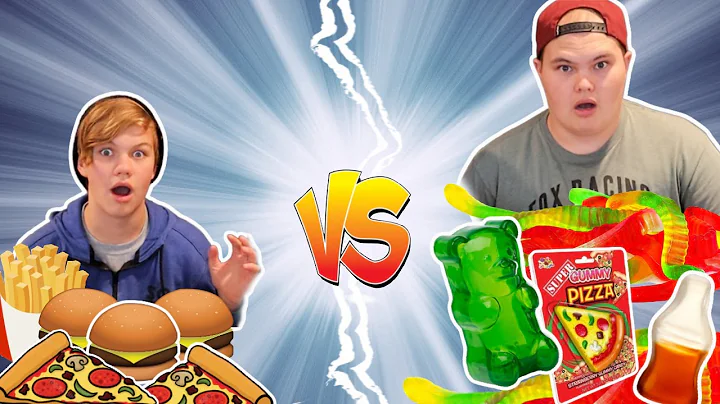 GUMMY vs REAL - You EAT it I'll PAY for it!!!