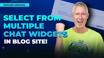Select from multiple chat widgets in blog site!