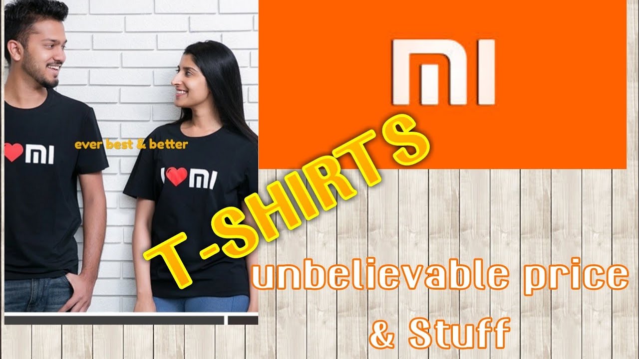 Mi  t-shirt unboxing.