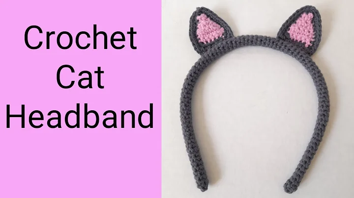 Adorable Crochet Cat Headband