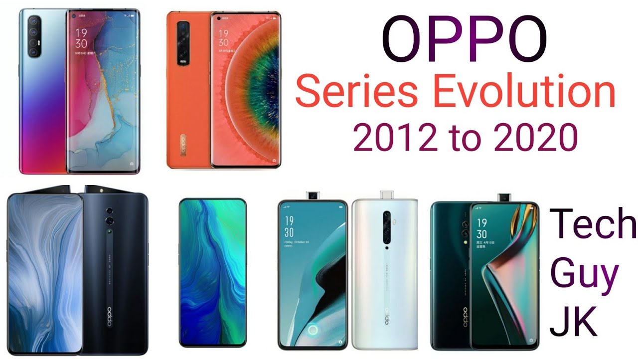 All OPPO Series Evolution 2012 to 2020