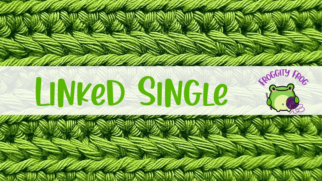 How To Crochet The Linked Single Crochet Stitch - LEFT | A Stitch Guide By  