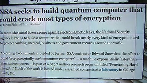 NSA reportedly developing way to break all codes