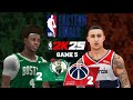 NBA DREAM EAST FINALS Washington Wizards Vs Boston Celtics Game 5 ECF 2k20 Updated To 2k25 