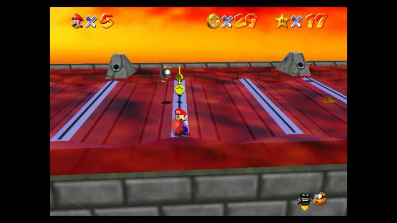 SM64 - Bowser in the Fire Sea (with Red Coins) - 2x A Presses [OUTDATED ...