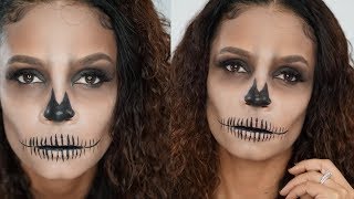 Makeup Tutorial Easy Skeleton Makeup For Halloween