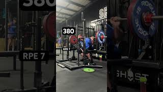 380 x3 squat  #powerlifting