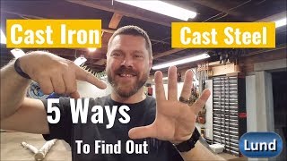 IS IT CAST IRON OR CAST STEEL? 5 Ways To identify Before Welding