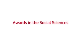 Awards in the Social Sciences | Senior Tribute Week