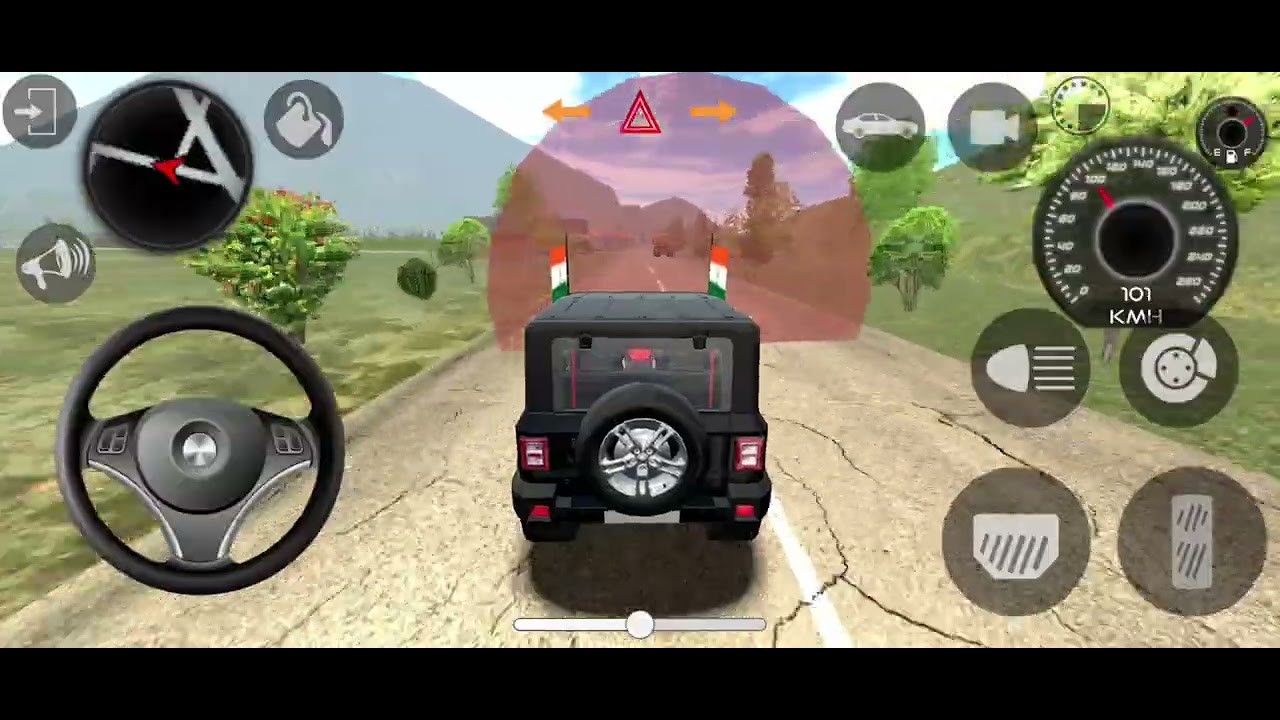 TRAFFIC RIDER & BLACK THAR INDIAN CAR SIMULATOR 3D GAMEPLAY VIDEO (ANDROID)