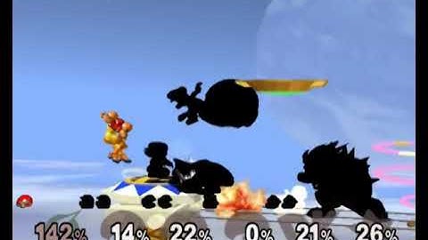 Super Smash Bros Melee CrazyMod - Gameplay # (Dark and Metal Characters) - Team Battles