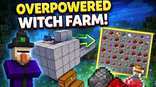 🧙‍♀️✨How to Build a Compact Witch Farm in Minecraft (StepByStep)⚙️💥|Minecraft Gameplay| #minecraft