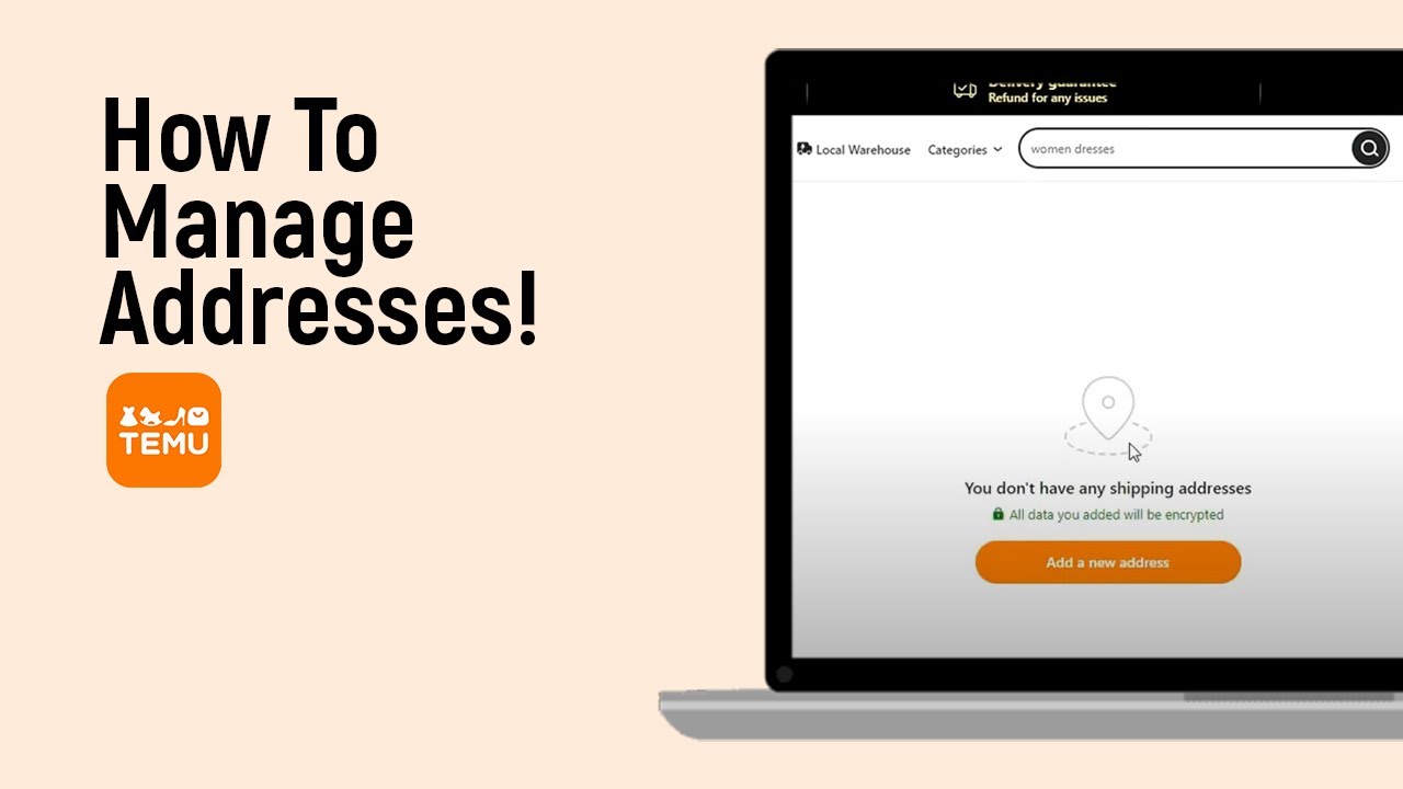 How to Manage Addresses on Temu Website [easy] - YouTube