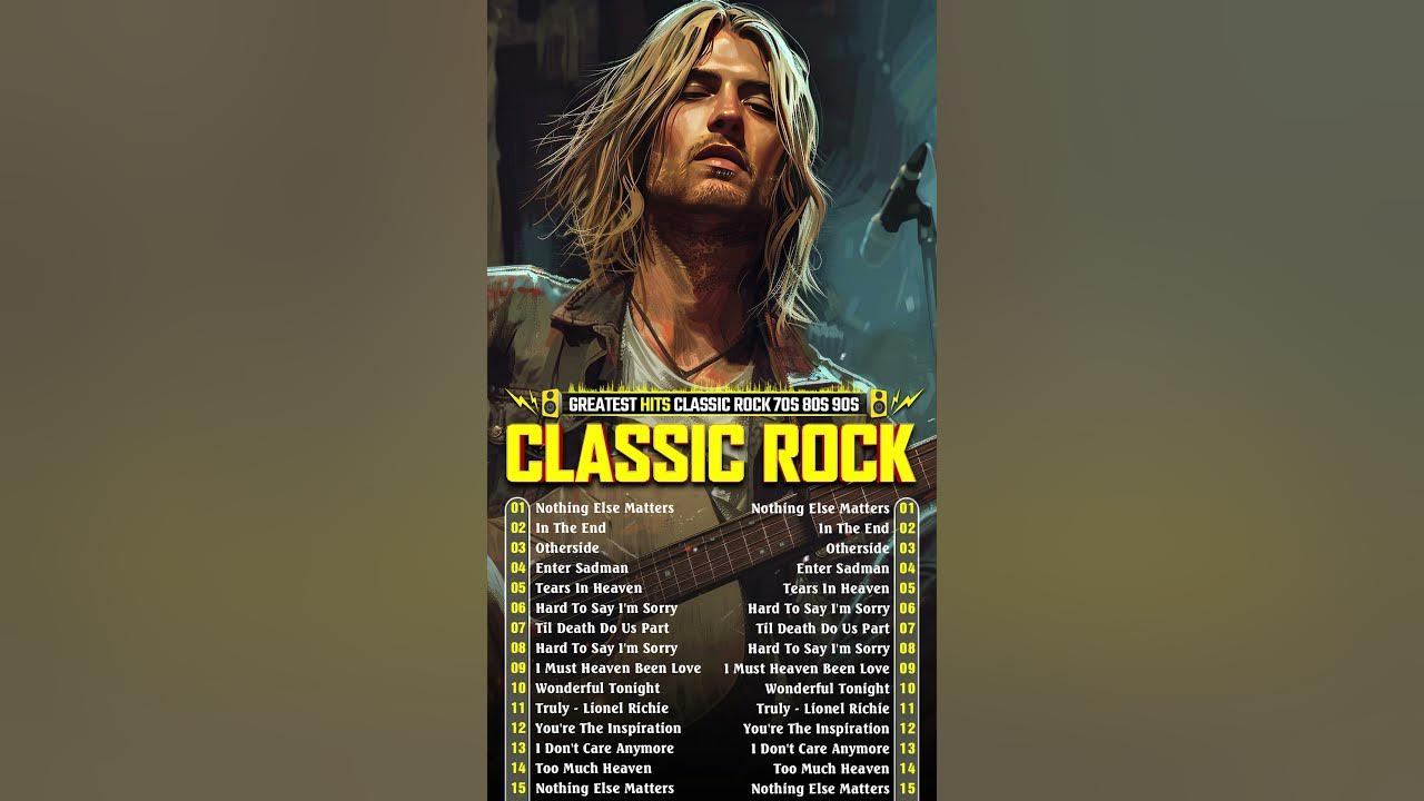 Best Classic Rock Songs 70s 80s 90s 🎁 Nirvana, Metallica, Guns N Rose, Queen, Pink Floyd, Bon Jovi