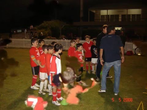 training session conducted by sydney fc's simon colosimo and ian fyfe