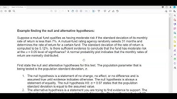 Math 14 10.4 Finding the null and alternative hypotheses