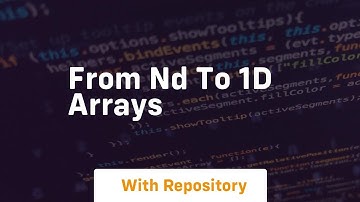 from nd to 1d arrays