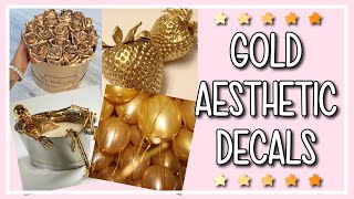 ROBLOX | GOLD AESTHETIC DECALS FOR BLOXBURG!