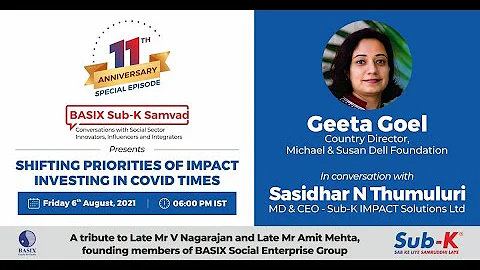 Shifting Priorities of Impact Investing in Covid Times | SAMVAD With Geeta Goel by Sub-K