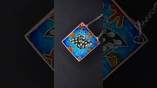 Making Cloisonne Enamel #enamel #artandcraft #artjewelry #handmade #jewelry #howto #art #silverart