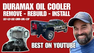 OIL COOLER FULL INSTALL (DETAILED) DURAMAX - #duramax #dieseltrucks #oilcooler