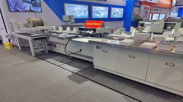 China Automatic notebook  double Wire o binding & punching machine working  in India