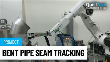 Seam Tracking Application of Bent Pipe Using QuellTech Laser Scanners and Robot Arm - by Quadrep